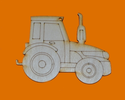 dřevěné výřezy - traktor 1