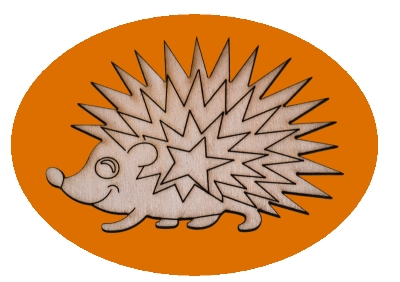 dřevěné předlohy a výřezy - ježek Bodlina (základní)
