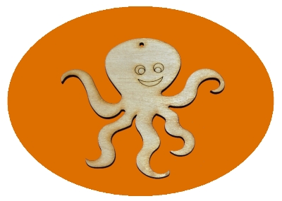 dřevěné předlohy a výřezy - chobotnice