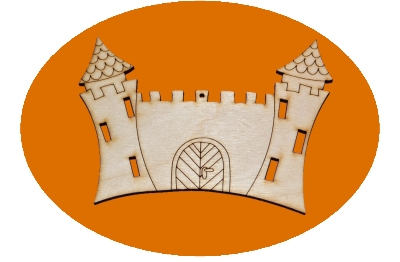 dřevěné předlohy a výřezy - hrad tetka