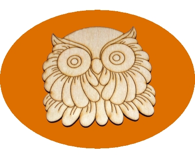  dřevěné předlohy, výřezy - sova maska
