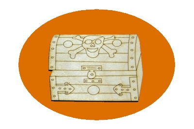 Dřevěné výřezy - truhla 10 cm