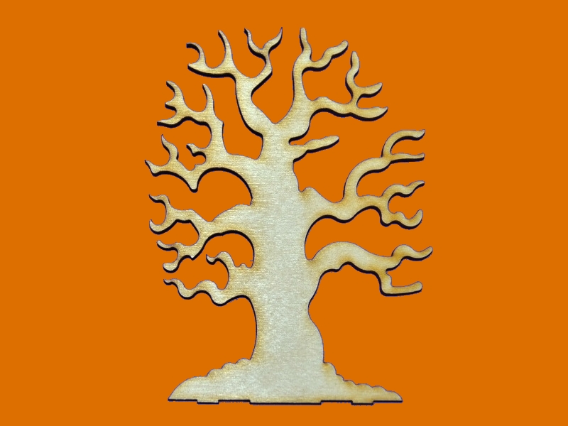 dřevěné předlohy, výřezy - strom větve holý