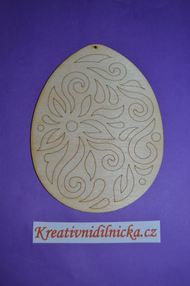 dřevěné výřezy a předlohy - vajíčko ornament 4d gravír
