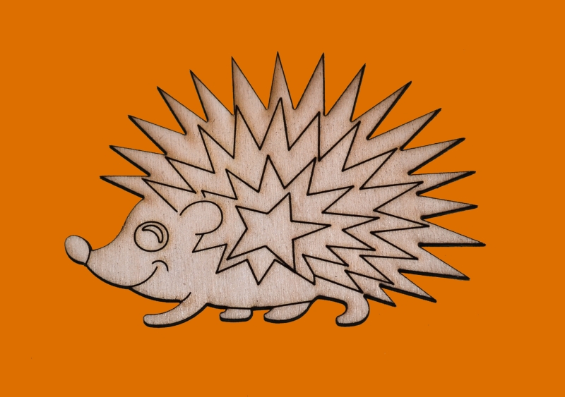 dřevěné předlohy a výřezy - ježek Bodlina