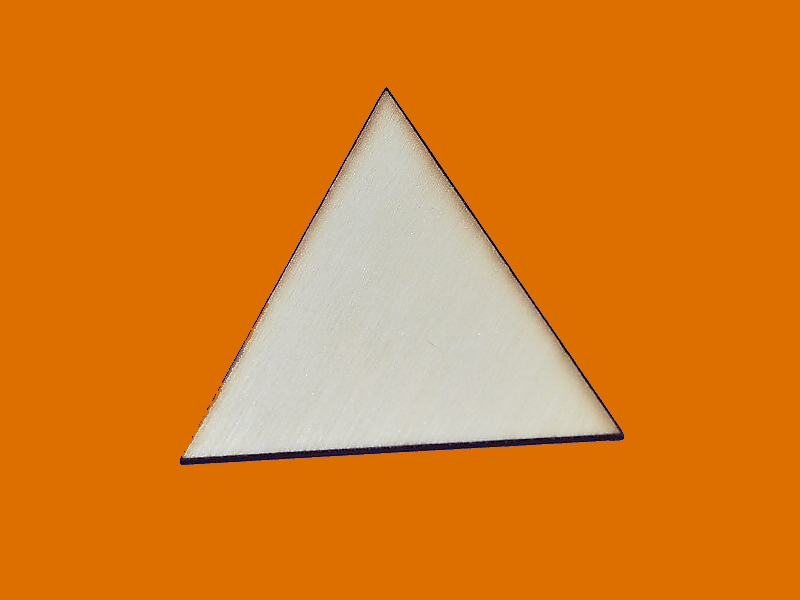 dřevěné předlohy a výřezy - trojúhelník 2 s dirkou