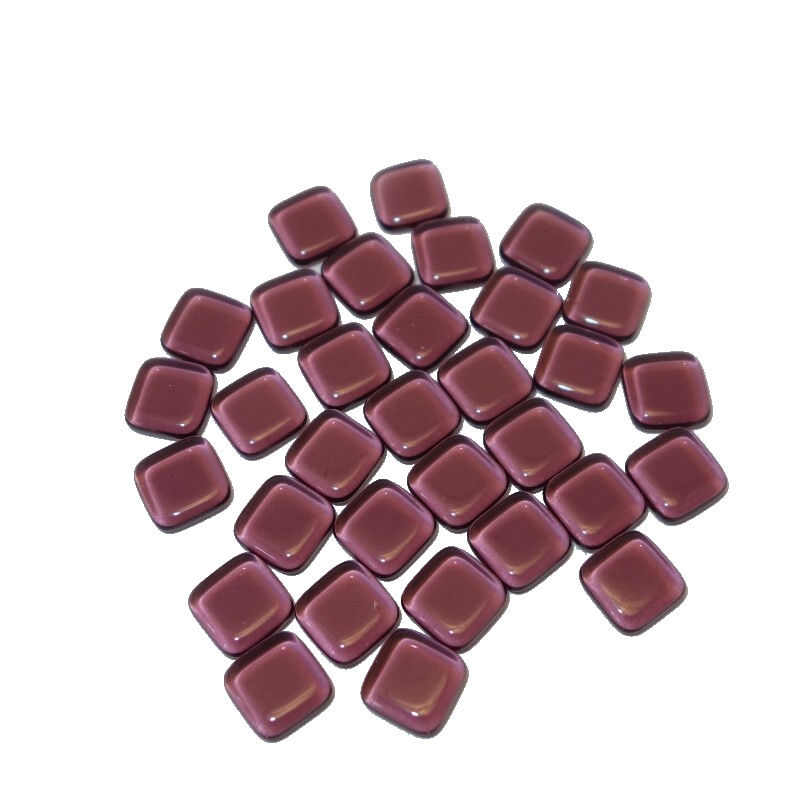 skleněné kamínky k mozaice - čtvereček ( fialová tm. ) t
