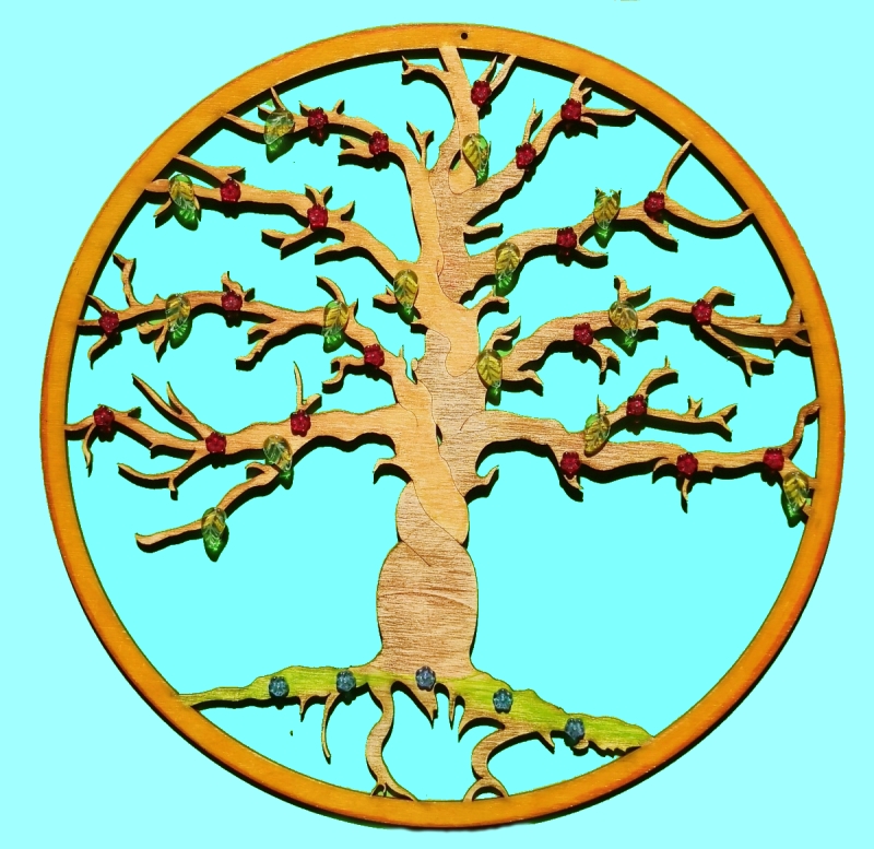 Kreativní sada k dotvoření - strom života 30 cm