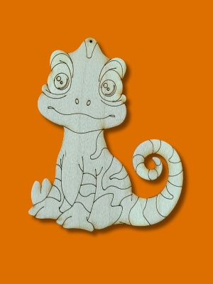 Dřevěné výřezy - chameleon A5