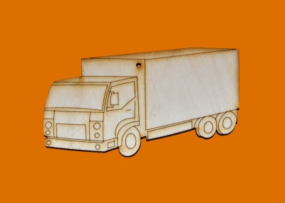 dřevěné předlohy, výřezy - kamion