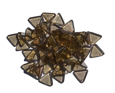 skleněné kamínky k mozaice - trojúhelníček (kouřová)