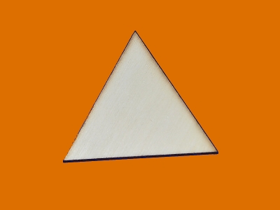 dřevěné předlohy a výřezy - trojúhelník 2