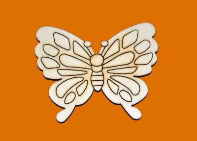 dřevěné předlohy a výřezy- motýl gravír