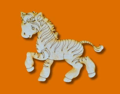 dřevěné výřezy - zebra
