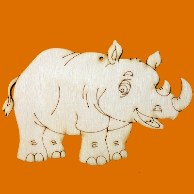 dřevěné předlohy a výřezy - nosorožec