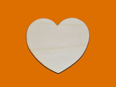 dřevěné předlohy a výřezy - srdce kulaté ART