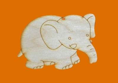  dřevěné předlohy, výřezy - slon